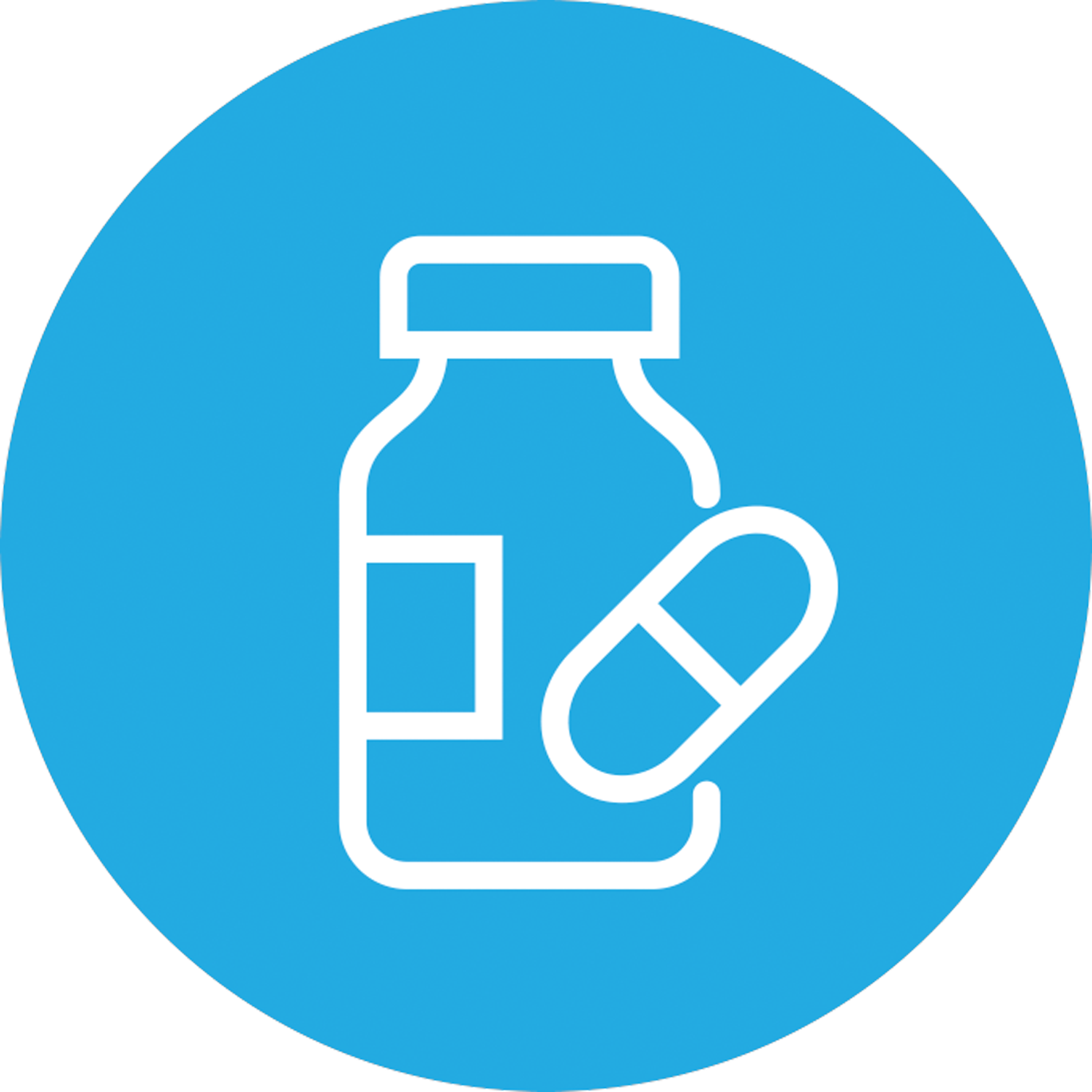 Pill bottle icon